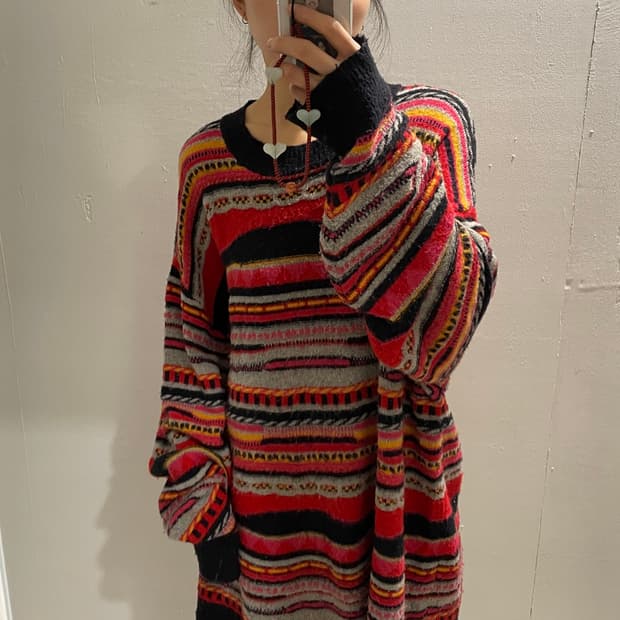 FREAK'S STORE oversize cable knit☁️🧶💛