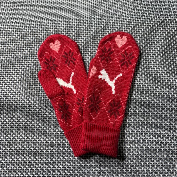 퓨마 니트 벙어리 장갑 (old-8424)