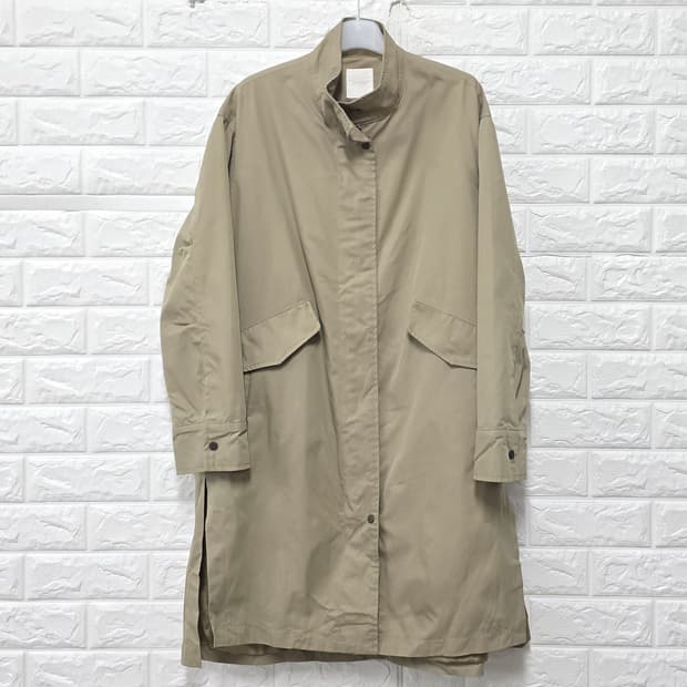 택포_ 오조크 OZOC 베이지 롱 트렌치 코트 FREE
