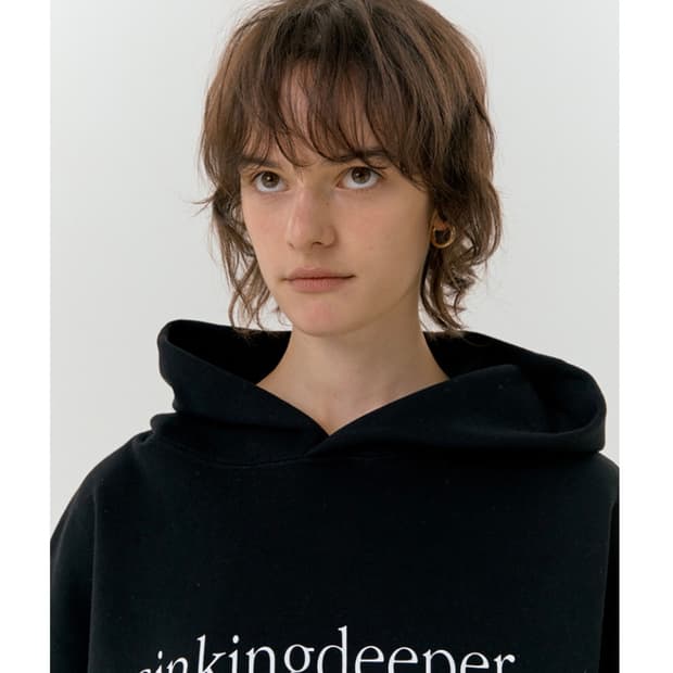 싱킹디퍼 BLACK HOODIE 실착 1회 〰️