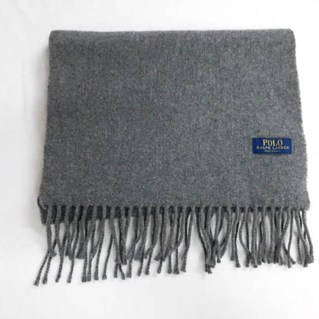 폴로 랄프로렌 울 머플러 다크그레이