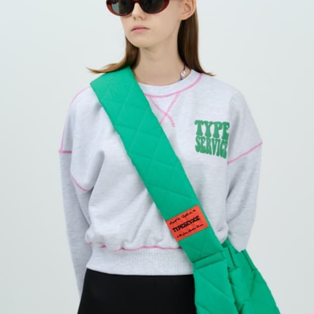 타입서비스 퀄팅 숄더백 크로스백 가방 그린 이선빈 착용