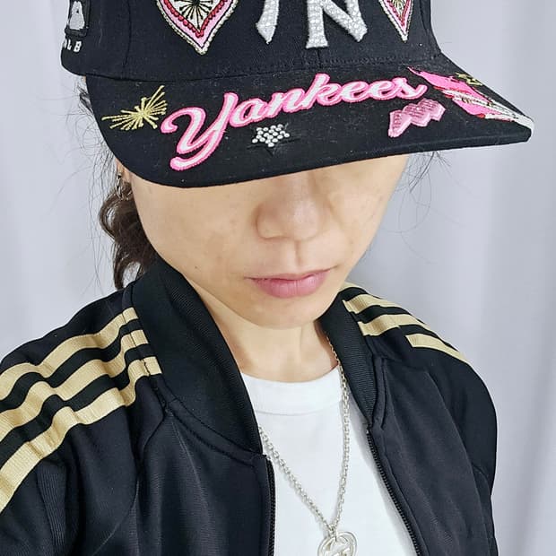 MLB 뉴욕양키스 자수 스냅백 (프리사이즈/정품)