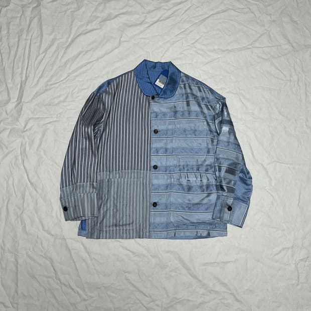 클램프(CLAMP) 실크 패치워크 셔츠자켓