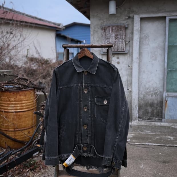 Mihara Yasuhiro Distressed Denim Trucker