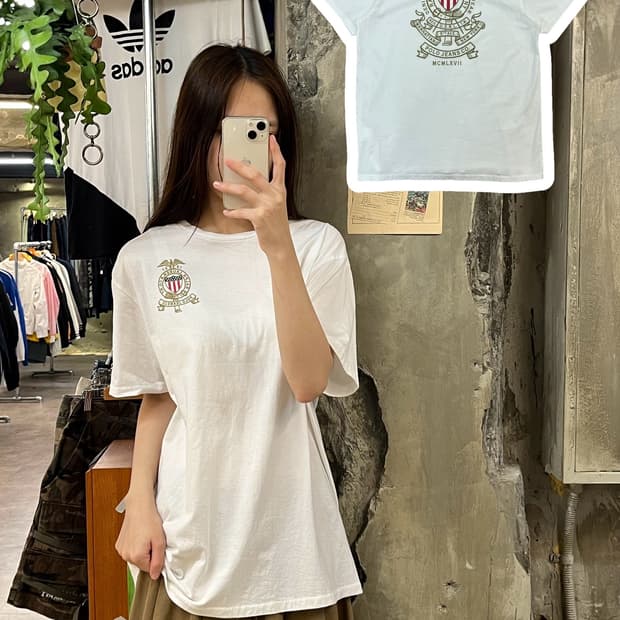 폴로 랄프로렌 반팔티 화이트 L #csz794