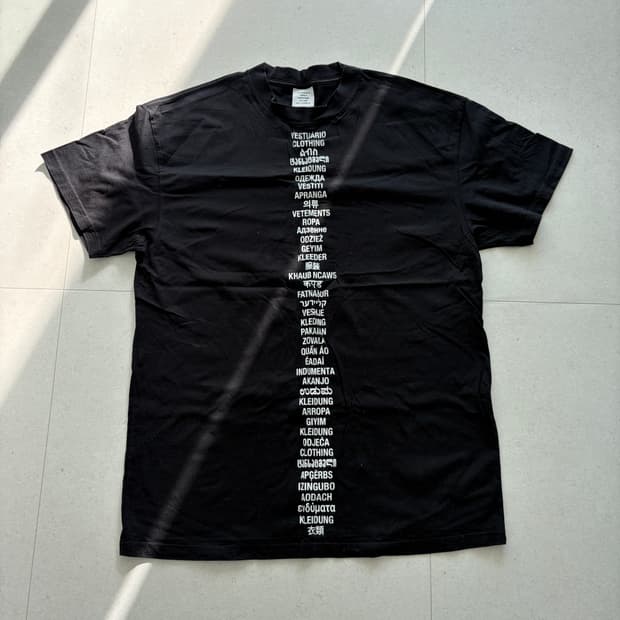 베트멍 19ss 랭귀지 티셔츠