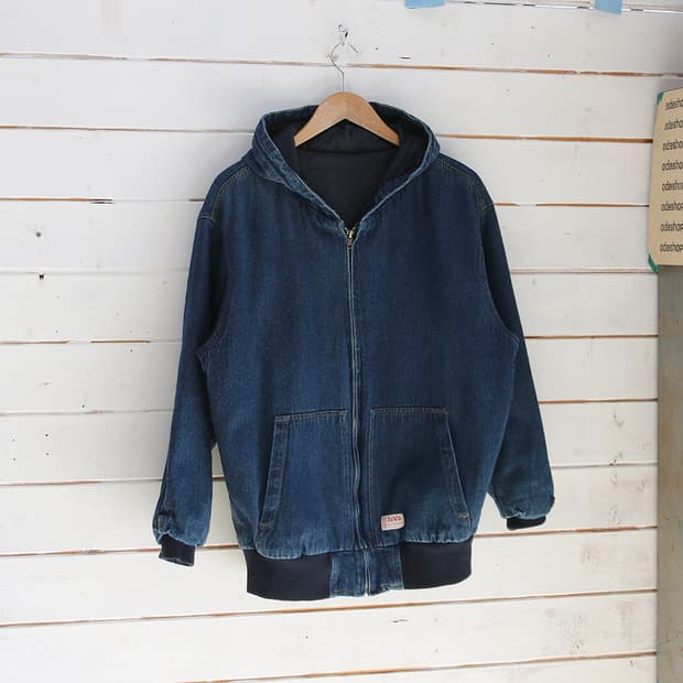 (착용컷) Java 워크 데님 후드 자켓 (98)