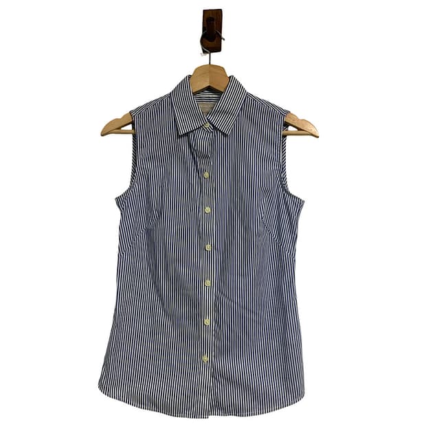 바나나리퍼블릭 여성 스트라이프 민소매 셔츠