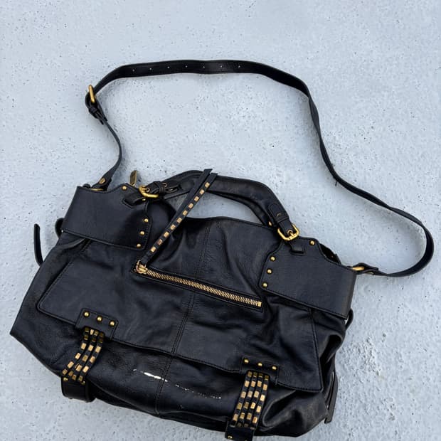 “Vintage”00’s Stud Detail Black Bag