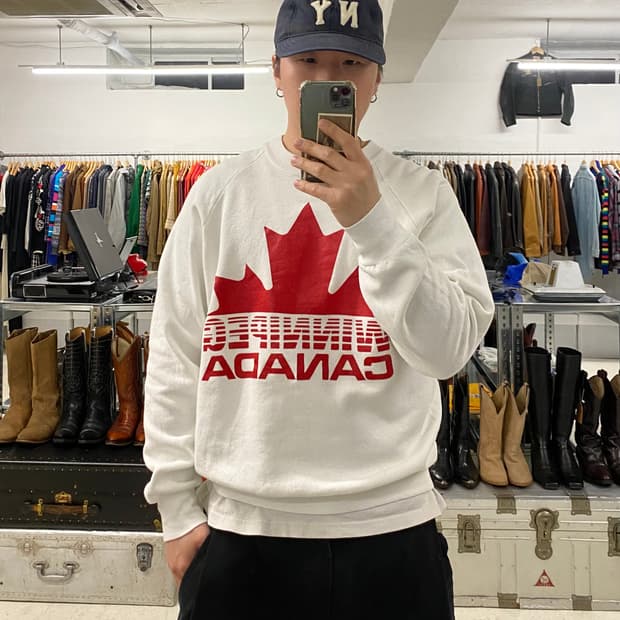 80년대 프룻오브더룸 캐나다 스웻셔츠