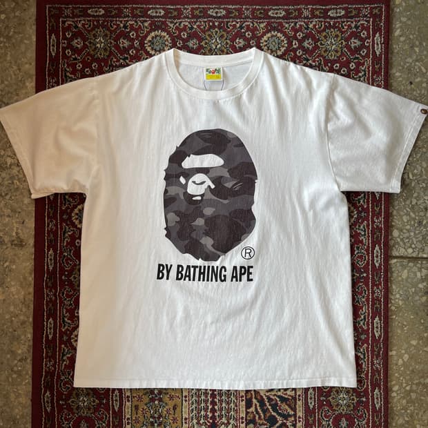 베이프 카모 로고 티셔츠 [ 2XL , 105 ]