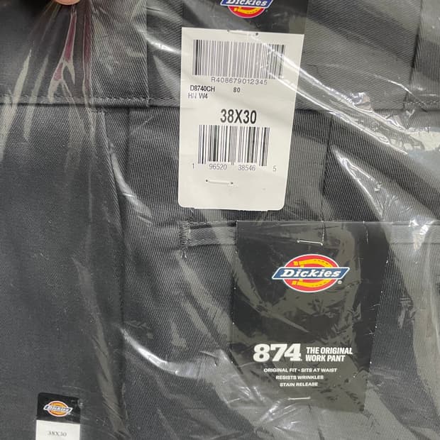 디키즈 874 워크 팬츠 38x30 그레이
