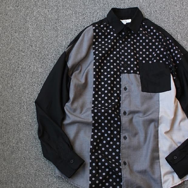 빈티지 믹스 셔츠