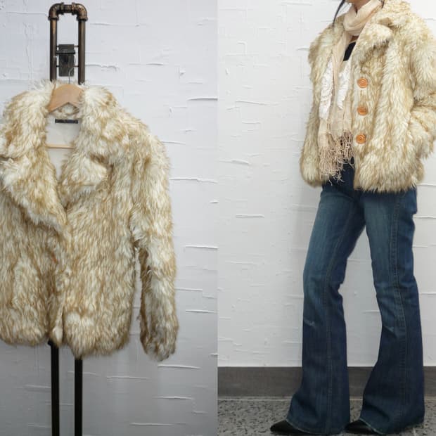 sunlit fur jacket