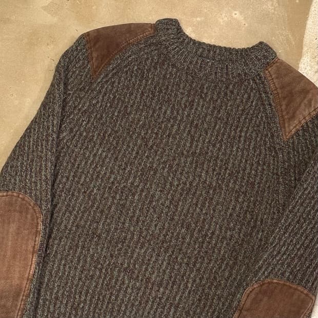 폴로랄프로렌 메리노 울 패치 알파카 니트