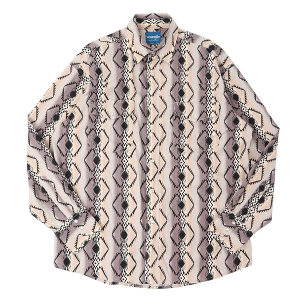빈티지 랭글러 에스닉 웨스턴 셔츠