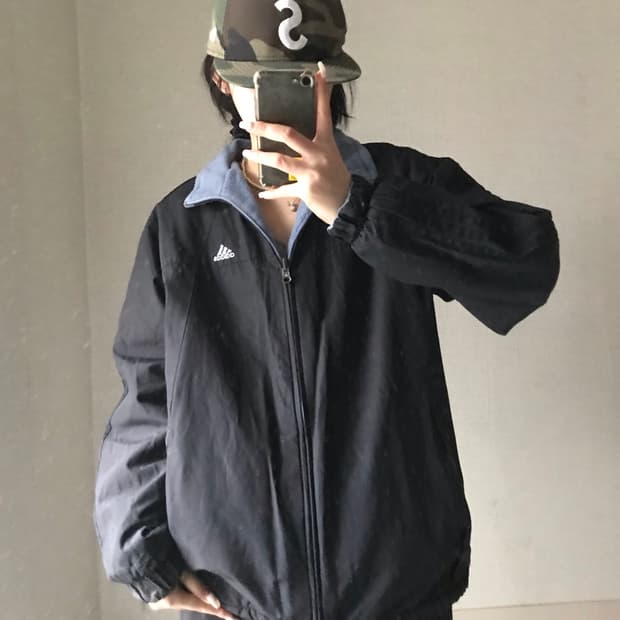 아디다스 90s 리버시블 후리스 패딩