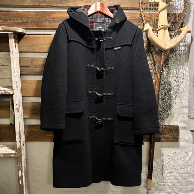 [S]90's Gloverall 글로버올 우먼스 블랙 울 더플 코트