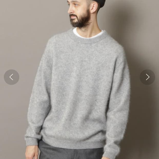 유나이티드애로우즈 뷰티앤유스 헤어리 니트 L