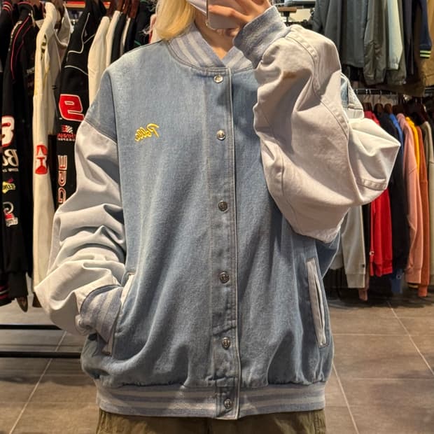 [NO.9] VTG 데님 바시티 자켓