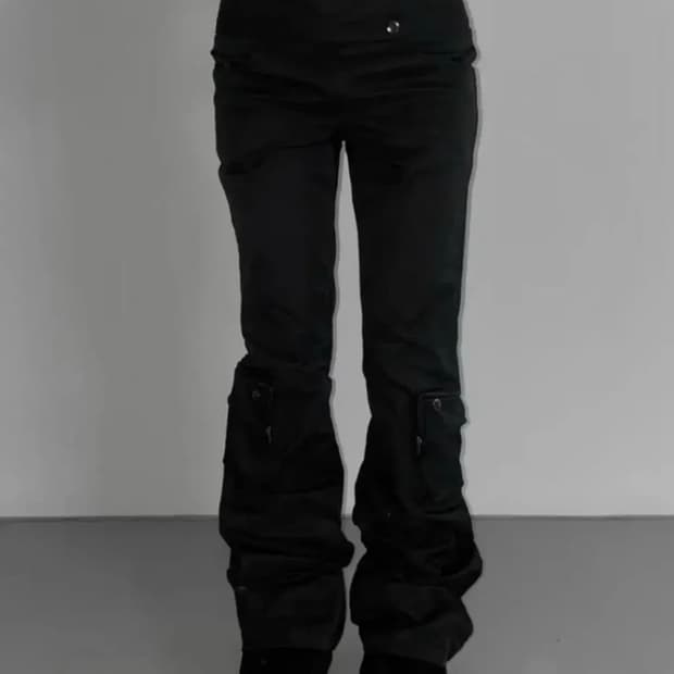 디에어타운 긱시크 포켓 부츠컷 팬츠 