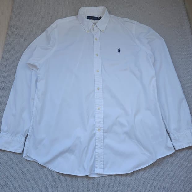폴로 랄프로렌 화이트 셔츠 XL