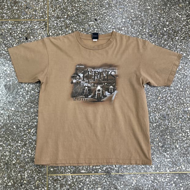 00s USA 할리 데이비슨 스터지스 티셔츠 2XL