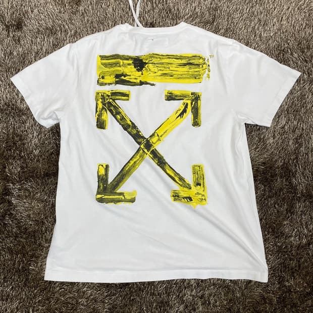 오프화이트 Off-White 화이트 아크릴 애로우 반팔 티셔츠 2XS