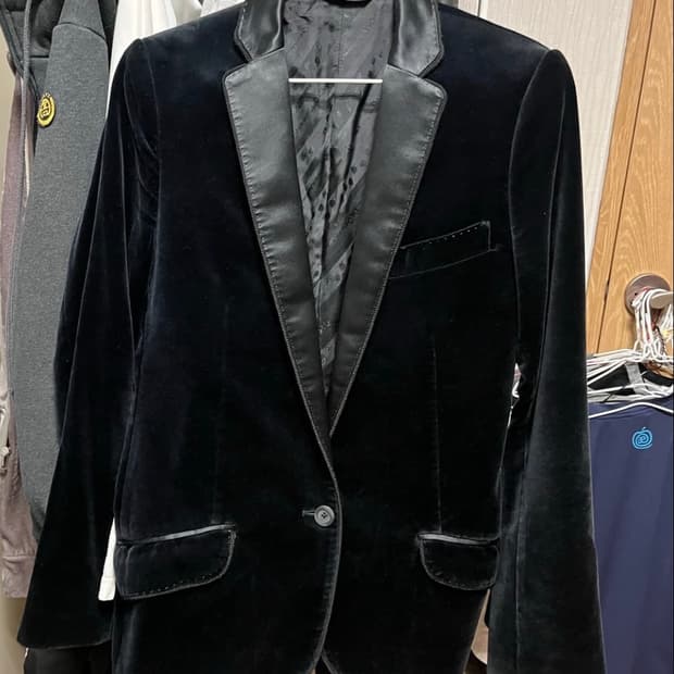 돌체엔가바나 벨루어 아카이브 벨벳 블레이저