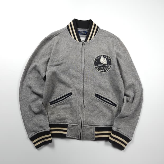 폴로 랄프로렌 신형 뉴욕 복싱 클럽 스웻 바시티 자켓 (S)