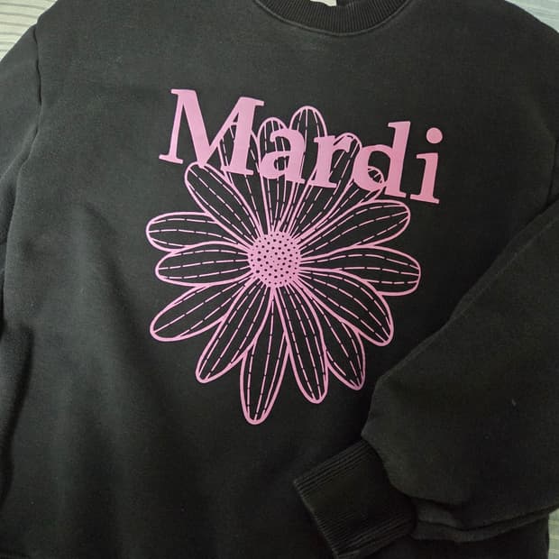 마르디 블랙핑크 맨투맨