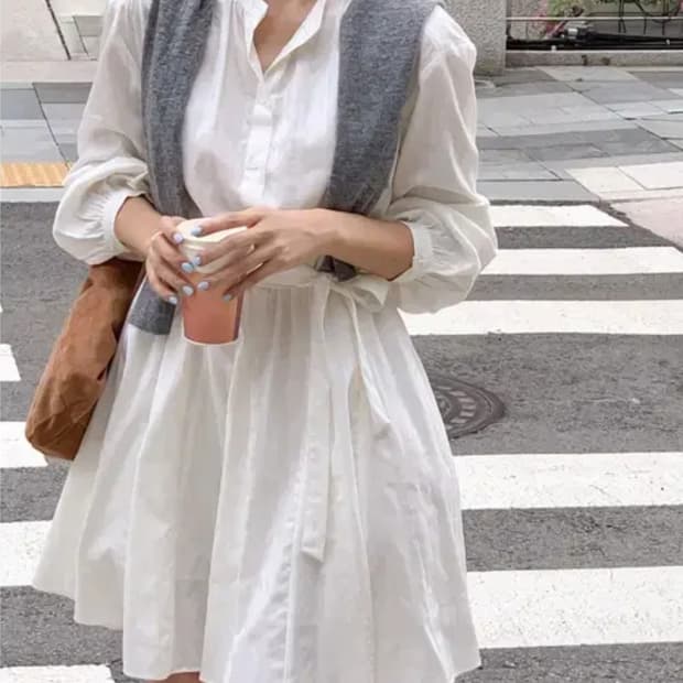 니썸 N.MOMENT 자가드원피스 55-66 새상품