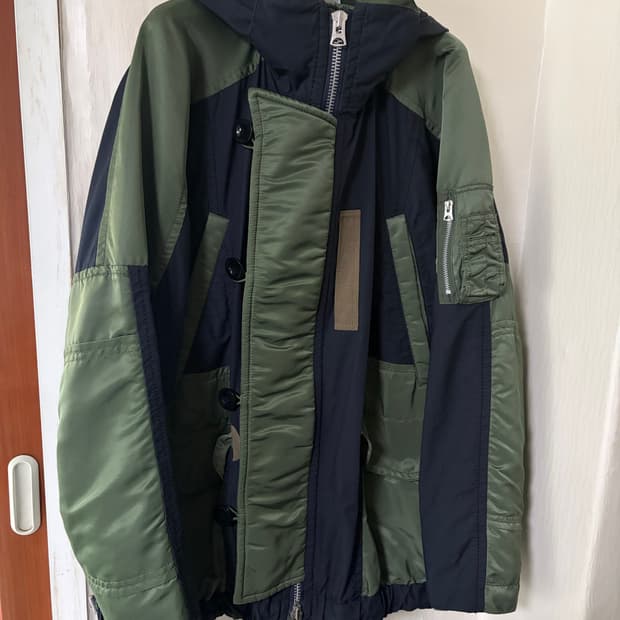 사카이 / 페브릭콤보 후드자켓 / 1