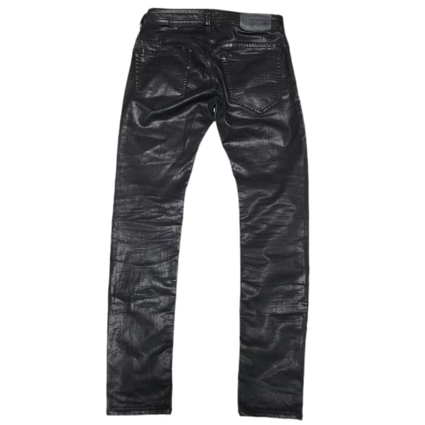 DIESEL THAVAR 디젤 락시크 아티잔 코티드 블랙 팬츠