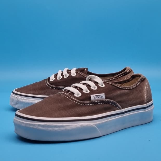 o 반스 어센틱 브라운 스니커즈 220
