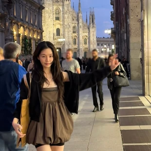 [8]세실리에 반센 BEA 버클 퍼프 블라우스/브라운