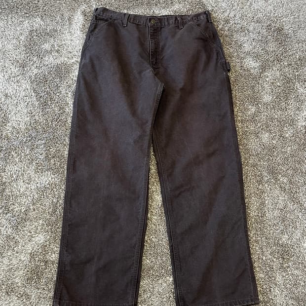 Carhartt B11 DKB 칼하트 빈티지 싱글니 팬츠 다크브라운