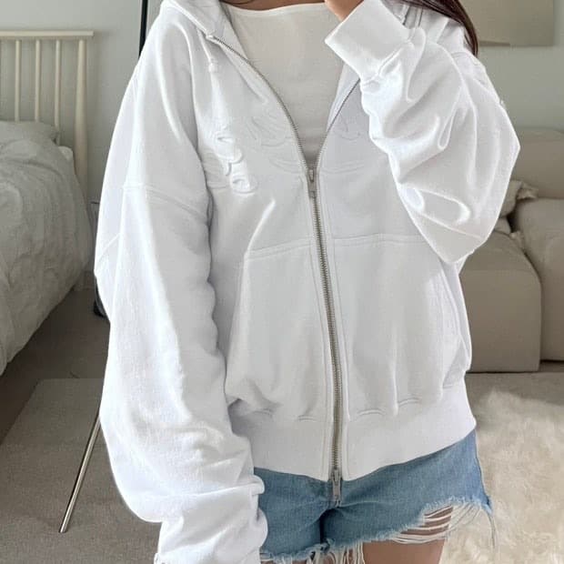 글로니 조던 후드집업 화이트