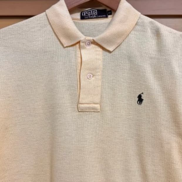 폴로랄프로렌 남성 옐로우 PK카라반팔티셔츠 M