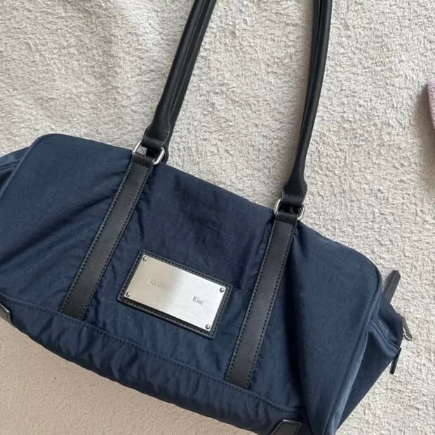 마뗑킴 스포티 토트백 네이비