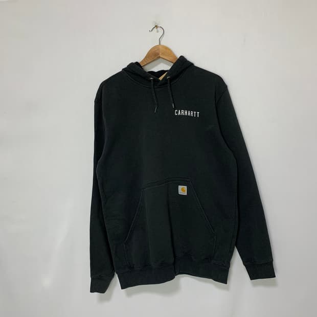 칼하트 빈티지 기모 블랙 후드티 M 남녀공용