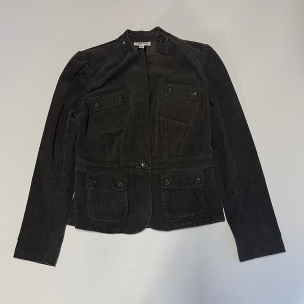 여성 캘빈클라인 빈티지 코듀로이 자켓 카키 s