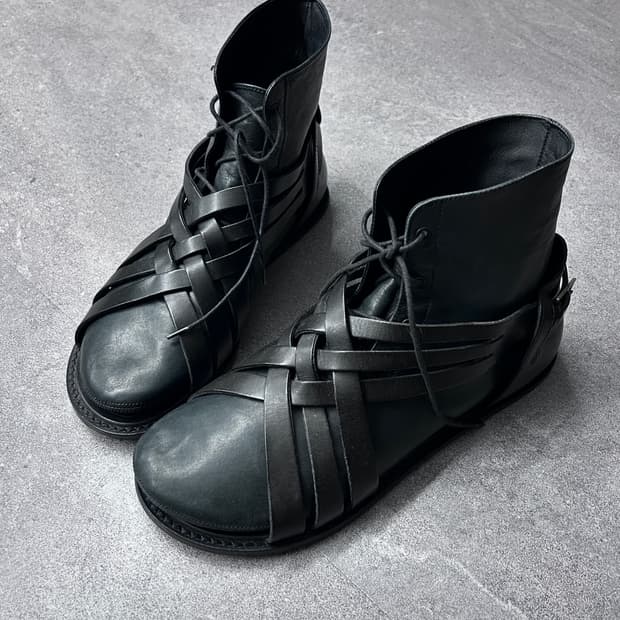 디올 옴므 11ss 글래디에이터 스트랩 닌자 부츠