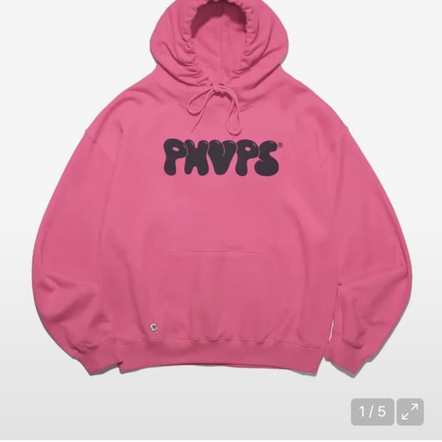 피지컬디파트먼트 버블로고 후드