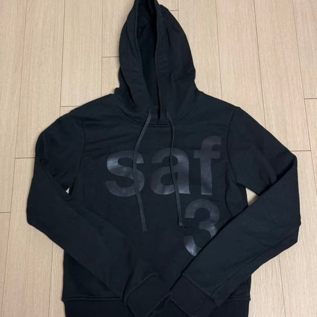 사파리스팟 1/2 후드티 블랙 2사이즈