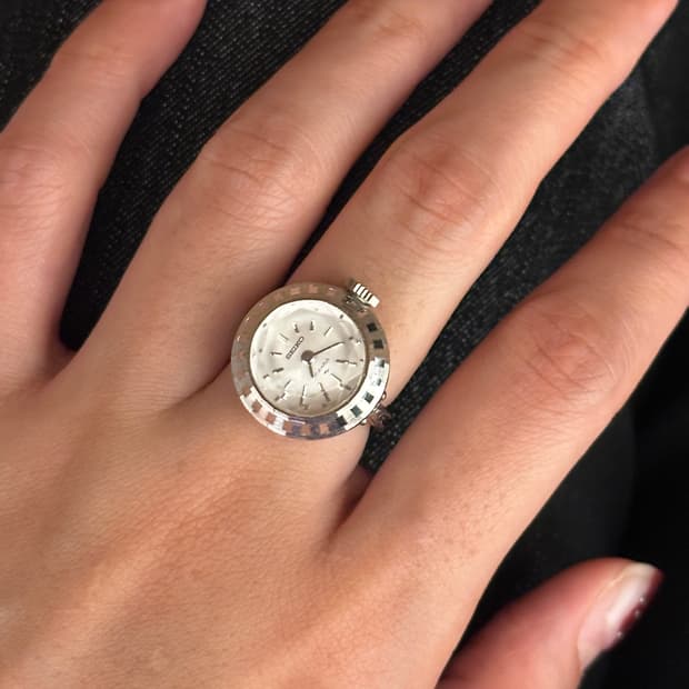 Seiko vintage watch ring