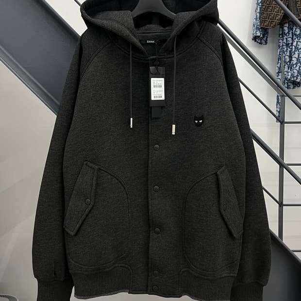(새상품) 송지오 지제로 23FW 후드 바시티 자켓