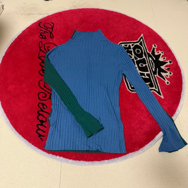 FrontrowxReplain 니트 (블루그린)