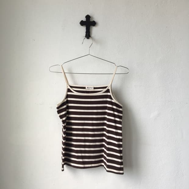 Stripe pattern sleeveless